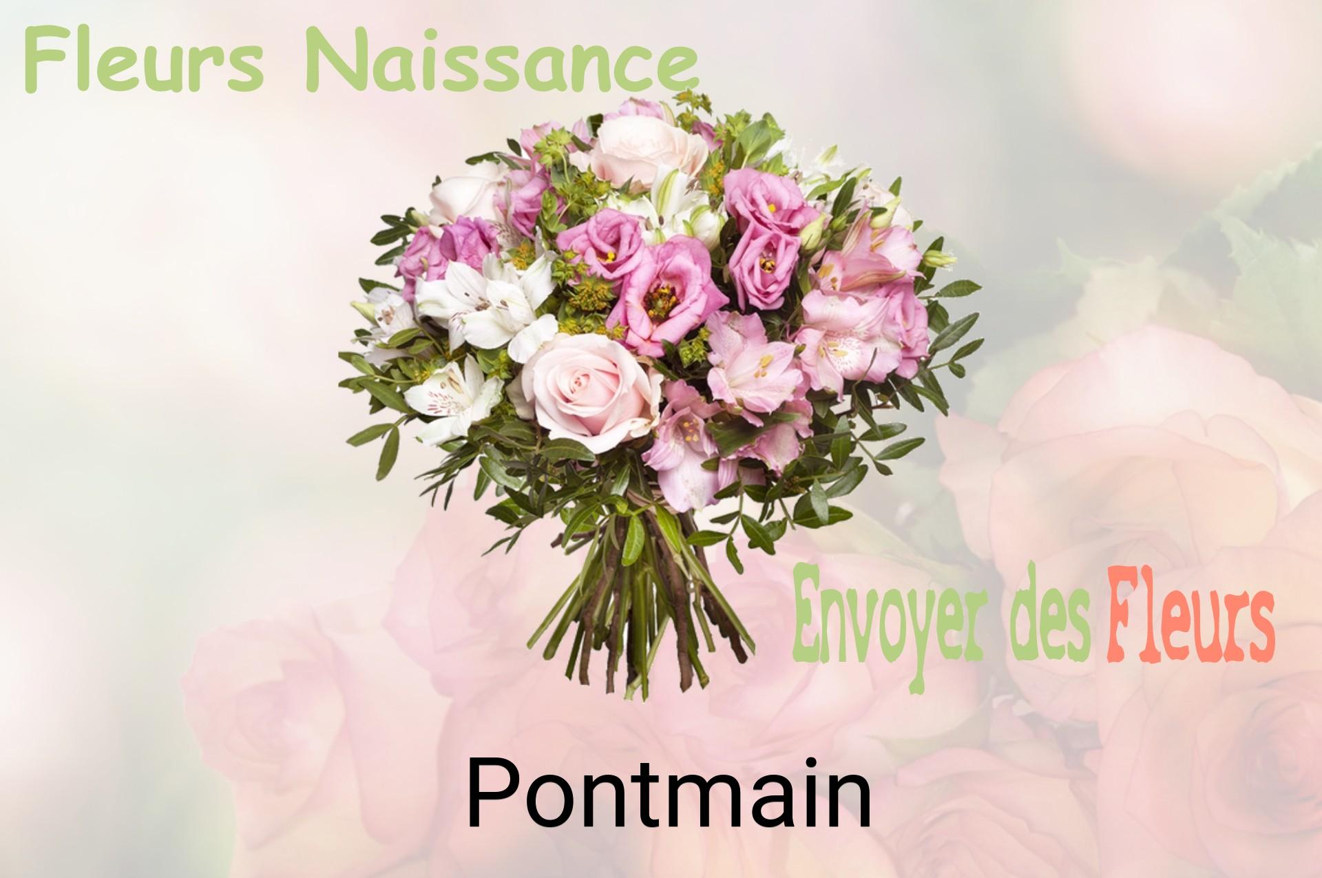 Bouquet de fleurs de naissance livré à Pontmain